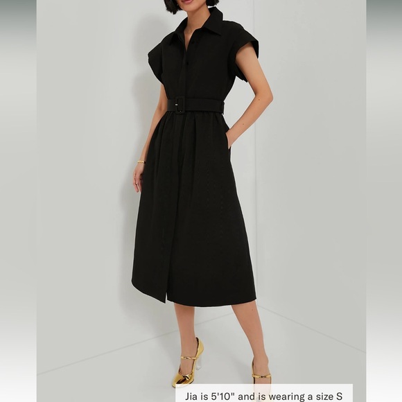 Tuckernuck Black Chloe Dress Size XS NEW NO BELT - Picture 2 of 12